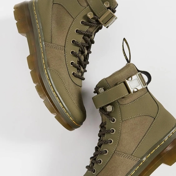 DR.MARTENS "COMB TECH" OLIVE BOOT - Picture 2 of 9